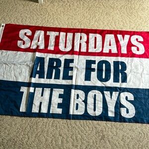 Saturdays are for the boys tapestry